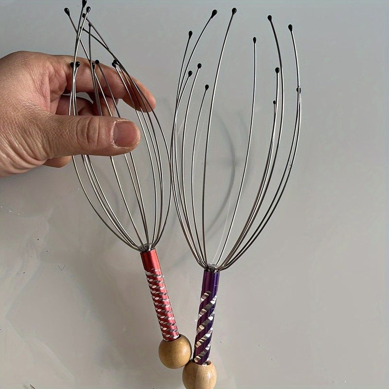 Unisex Octopus Head Scalp Massager 12 Tentacles Comfort Relaxation Random Color - Image 5