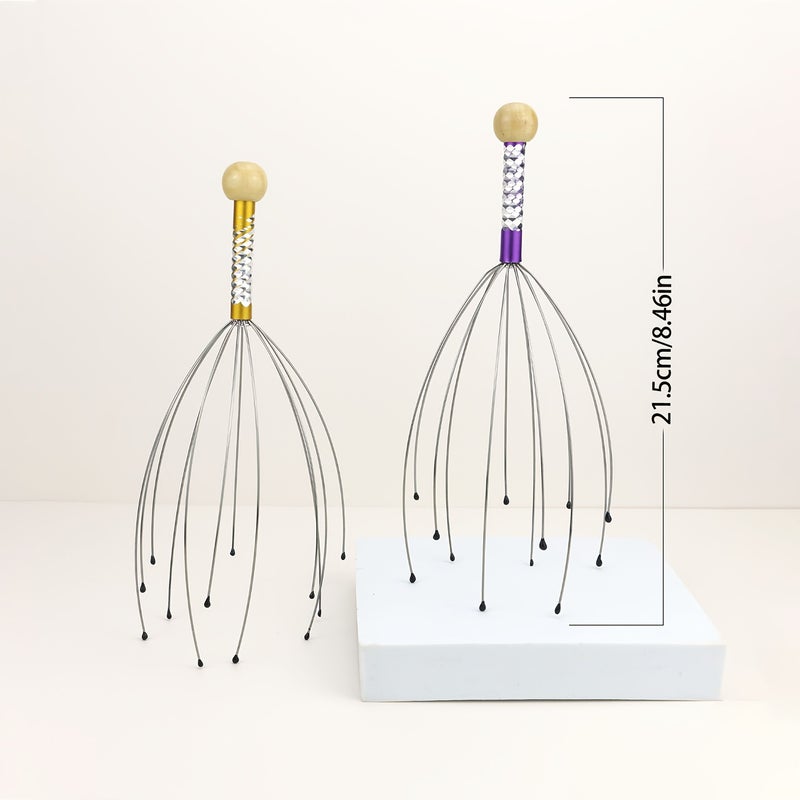 Unisex Octopus Head Scalp Massager 12 Tentacles Comfort Relaxation Random Color - Image 3