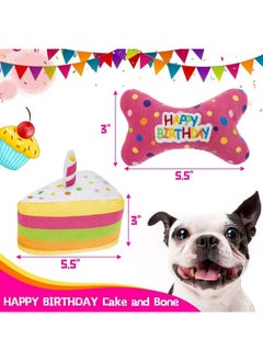 BINGPET Dog Birthday Bandana Set With Cake,Dog Birthday Cake And Balloon,Dog Birthday Party Supplies For Boys And Girls,Puppy Chew Toys Gift For Large And Extra Large Dogs Pets  Pink  - Image 5