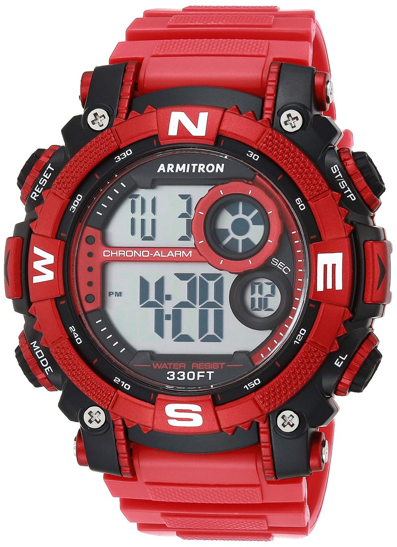 Armitron Sport Men's Digital Chronograph Resin Strap Watch, 40/8284 - Image 1