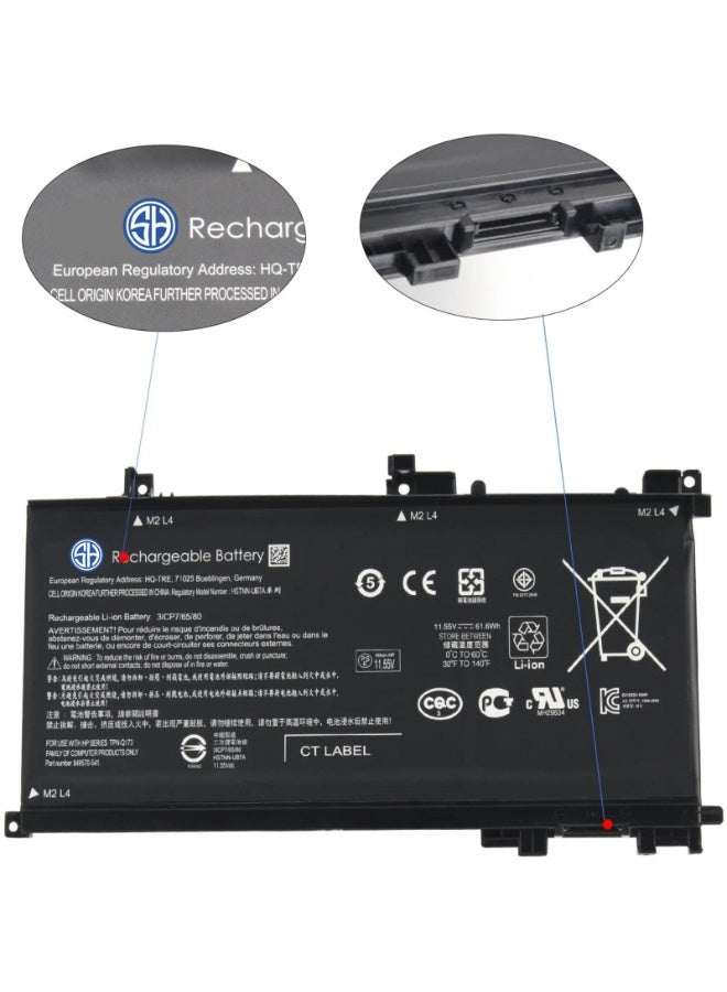 S.H Smart Hub Replacement Laptop Battery – Compatible with HP 15-BC TE04XL 15-AX HSTNN-UB7A HSTNN-DB7T TE03XL