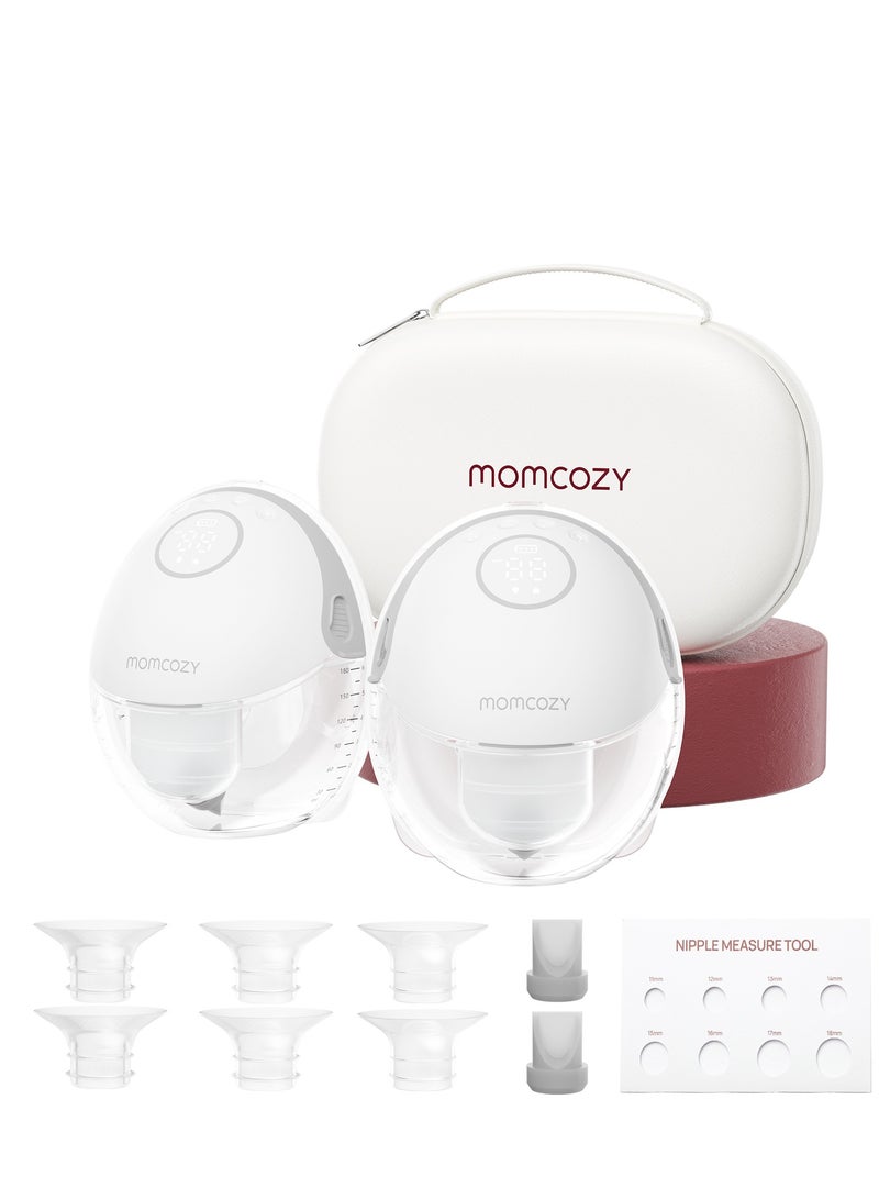 Momcozy Breast Pump Hands Free Mobile Style | M6, Wearable Breastfeeding Pump Ideal Rhythm for More Milk, DoubleFit Flange More Fit & Discreet with 3 Modes & 9 Levels - Image 1