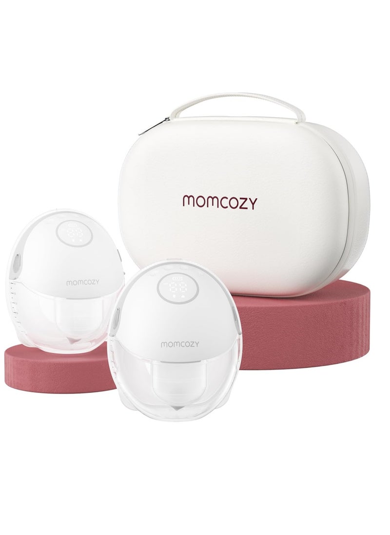 Momcozy Breast Pump Hands Free Mobile Style | M6, Wearable Breastfeeding Pump Ideal Rhythm for More Milk, DoubleFit Flange More Fit & Discreet with 3 Modes & 9 Levels  - Image 1