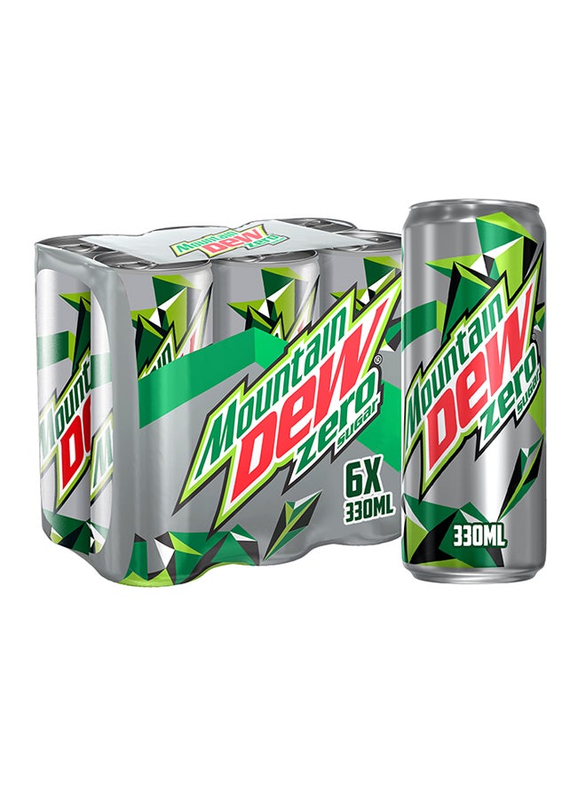 Mountain Dew Zero Sugar Carbonated Soft Drink Can