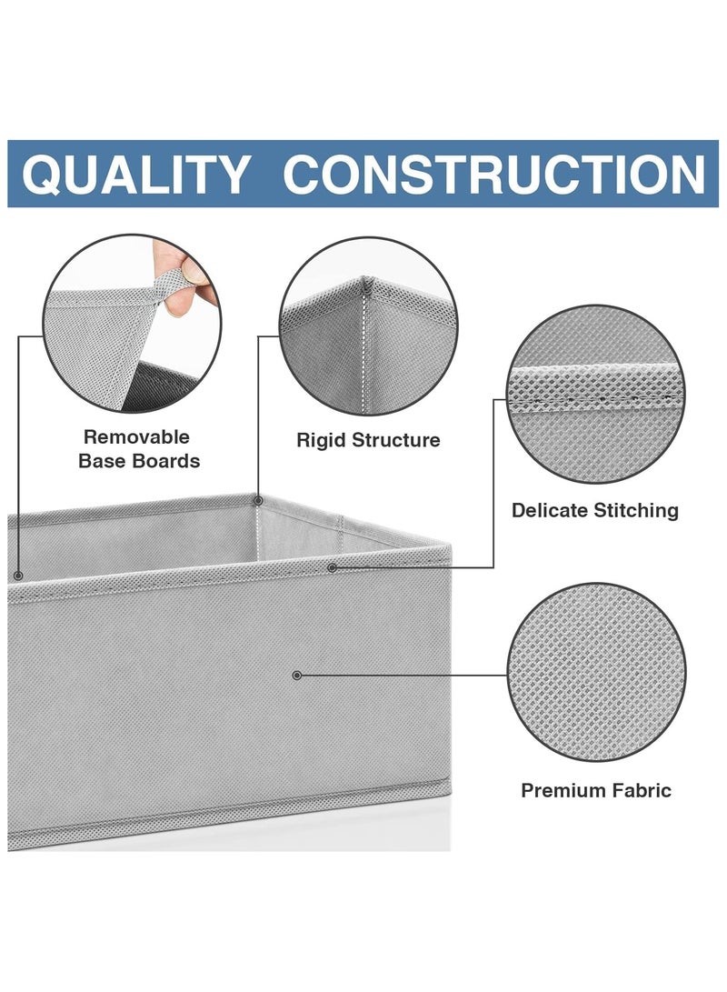 Drawer Organizer Clothes, 12 Pack Foldable Closet Storage Organizer, Fabric Dresser Drawer Dividers Bins for Baby Clothing, Underwear, Socks, Scarf, Ties - Ideal for Home, Nursery, Dorm - Image 5