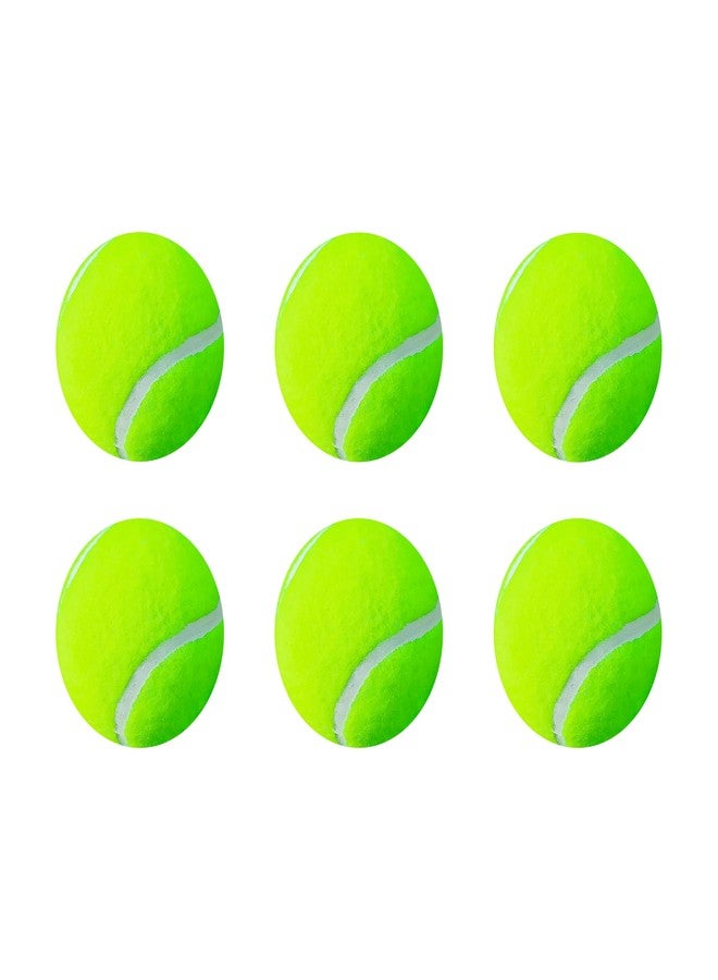 JPV Tennis Ball for Cricket Match Tournament | Soft Lightweight Tennis Balls Green Color 6 Pcs - Image 5