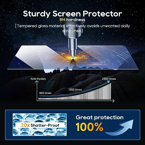LFOTPP 2022 Auid A6 Screen Protector 2019-2022 A6 E-tron/ A7 / Q8 Screen Protector Rear Climate Display Control Touch Screen 2019-2022 A6 (C8/4K)/A7,2020-2022 Q8 Clear Tempered Glass Scratch-Proof - Image 5