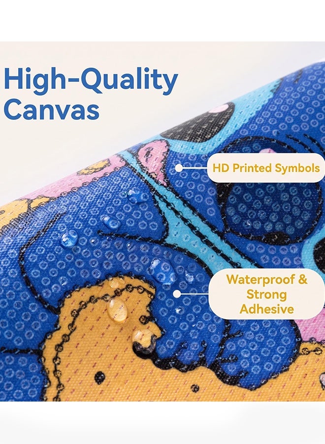 ستيتش مجموعة الرسم بالماس «Stitch 5D» للصنع اليدوي مع إطار خشبي، أدوات حرفية كاملة للأطفال المبتدئين، لوحة فنية بالماس مؤطرة مقاس 6.69×6.69 بوصة، هدية تزيين المنزل أو هدية أعياد الميلاد والعطلات للأطفال - Image 3