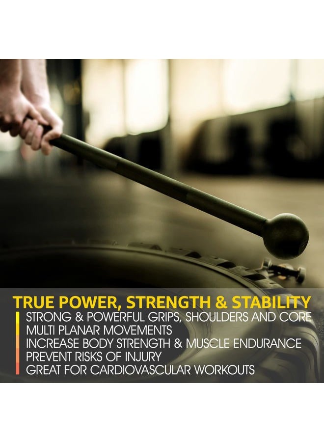 Yes4All Steel Mace Bell for Strength Training, Shoulder, Grips & Forearms Workouts - 15 Pounds - Image 5