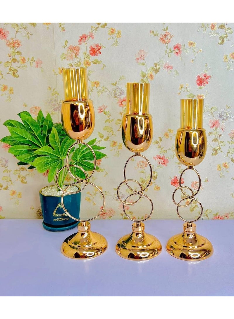 طقم شمعدان ٣ قطع
