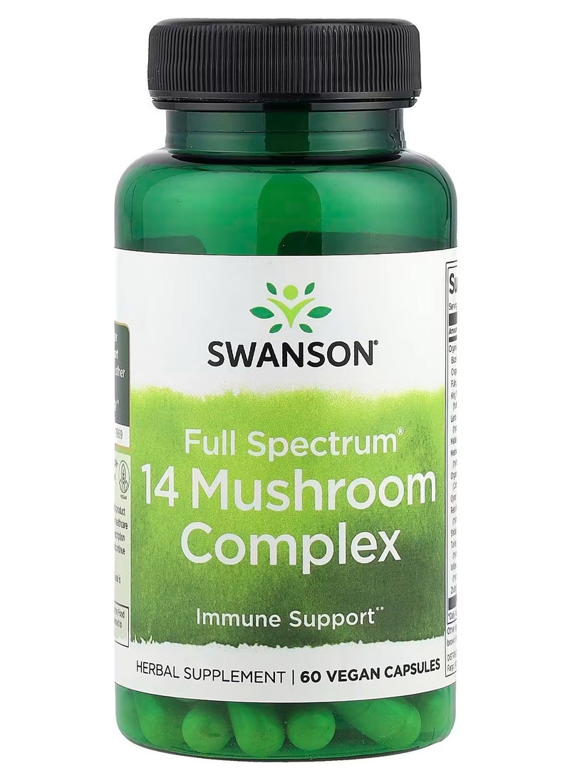 Swanson, Full Spectrum®, 14 Mushroom Complex , 60 Vegan Capsules