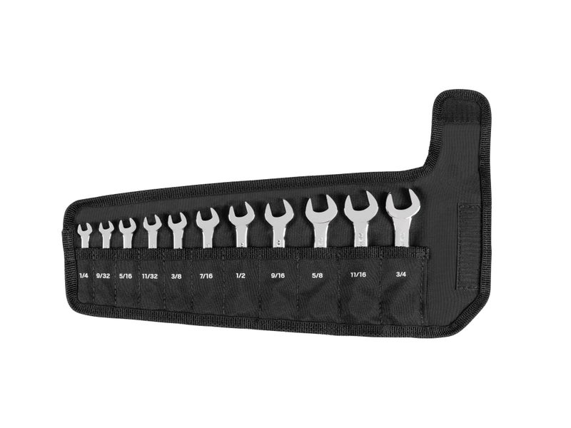 TEKTON Stubby Combination Wrench Set with Roll 11Piece 1434 in WCB94401 - Image 2