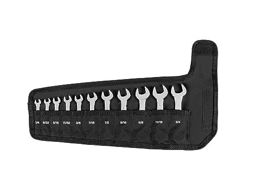 TEKTON Stubby Combination Wrench Set with Roll 11Piece 1434 in WCB94401 - Image 1