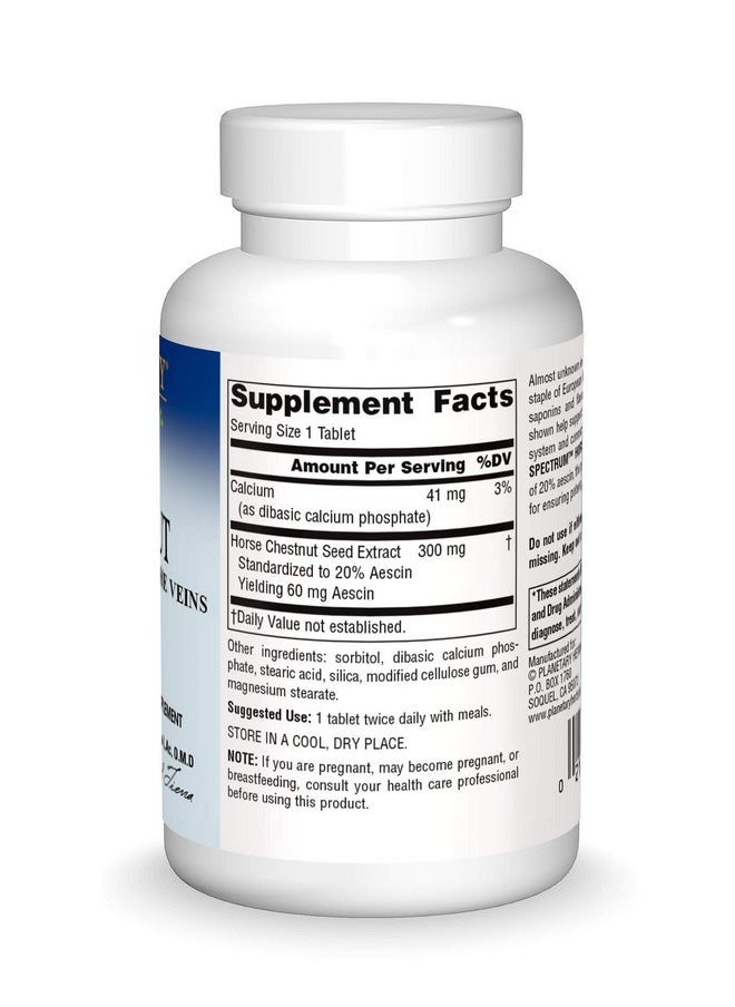 PLANETARY HERBALS Full Spectrum Horse Chestnut 120 Tabs  - Image 4