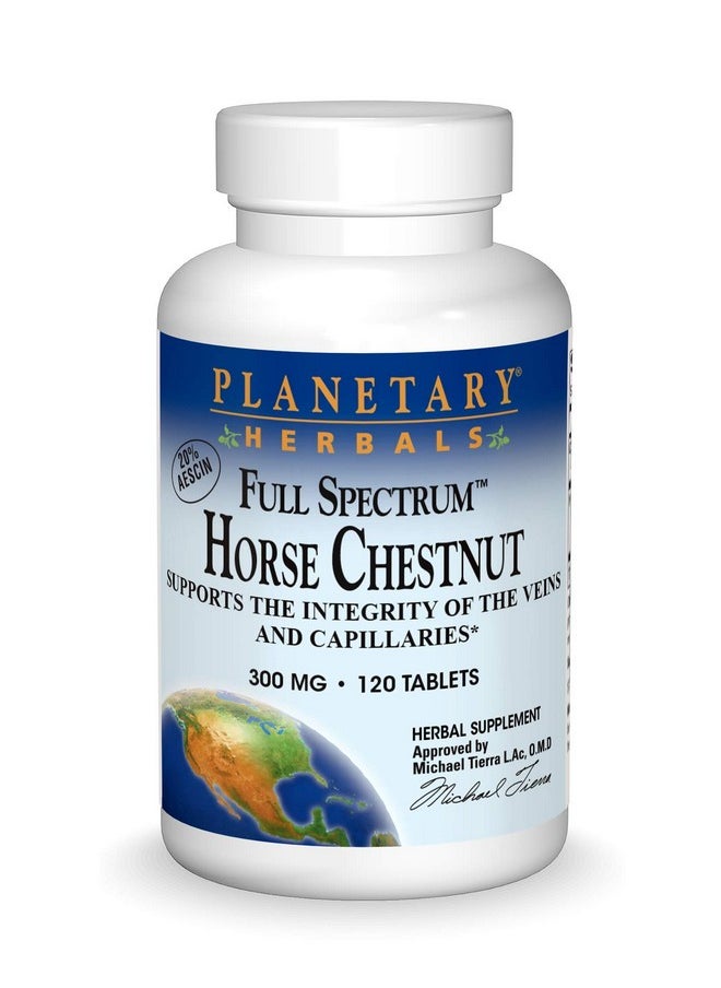 PLANETARY HERBALS Full Spectrum Horse Chestnut 120 Tabs  - Image 1