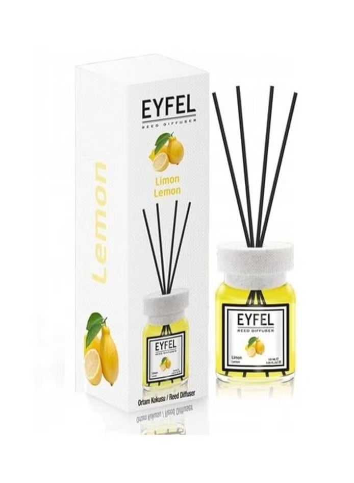 آيفيل مجموعة EYFEL Reed Diffuser Combo Pack - مجموعة من 4 قطع (4 × 120 مل) - عطور البرتقال والتوت الأسود والليمون والخزامى للمنزل والمكتب - Image 4