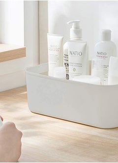 Eworld Set of 8 Plastic Storage Bins Multiuse Desk Cabinet Organizer with Built in Handle  - Image 4