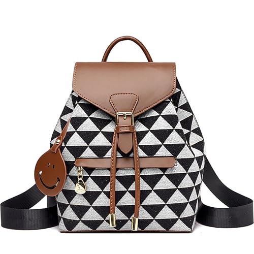 SIBY Smiley Backpack - Waterproof PU, Lightweight Design, 5 Compartments, 2 Card Slots - Ideal for Daily Use and Travel (WHITE) - Image 1