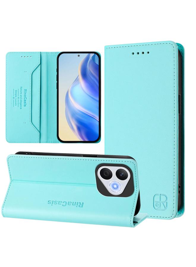 اس-توب جراب هاتف Honor 400 Lite RC01 المصنوع من الجلد ثنائي الطي مع خاصية الشفط المغناطيسي بتقنية RFID - Image 1