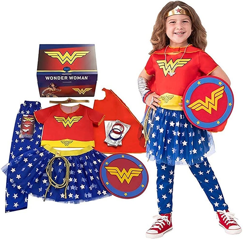 Rubies DC Comics Wonder Woman Dress Up Trunk for Kids Girls Small - Image 3
