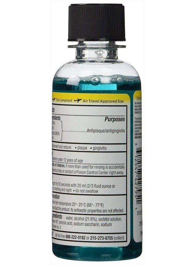 Listerine Cool Mint Antiseptic Mouthwash for Bad Breath, Travel Size 3.2 oz - Pack of 6  - Image 4