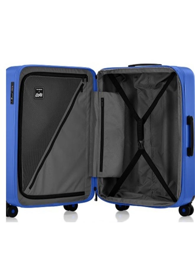 إن كي أكس حقيبة سفر متينة بعجلات ذات هيكل صلب مع 4 عجلات دوارة، لون أزرق، مقاس 20*24*28 بوصة - Image 5