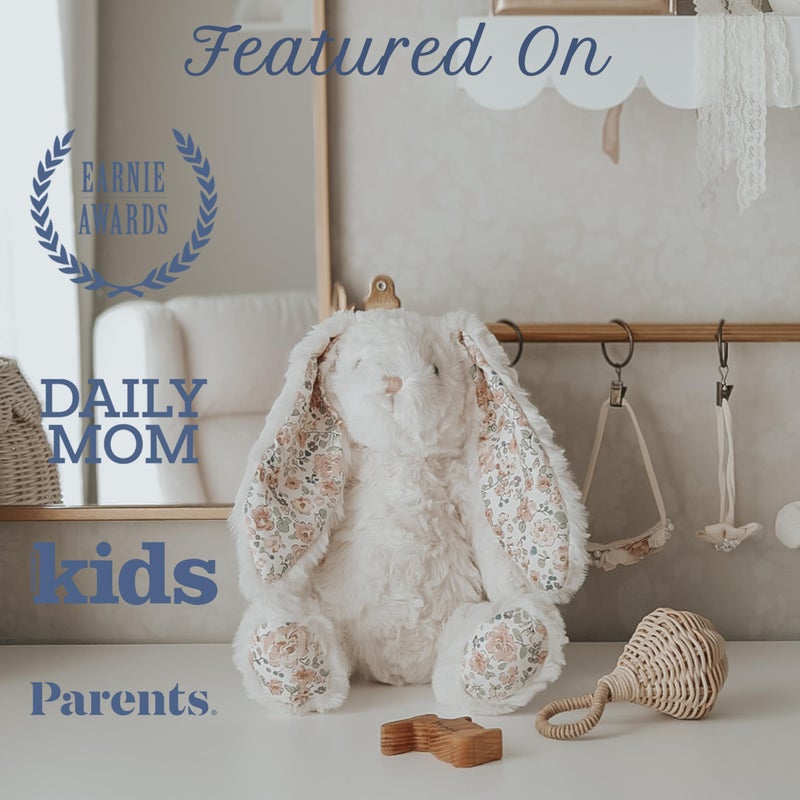 MON AMI Faith The French Bunny Plush Toy | 13-Inches Soft Stuffed Animal | Elegant Nursery DÃ©cor & Cozy Companion | Plush Gift for Easter, Baby Showers, Birthdays & Home Accents - Image 5