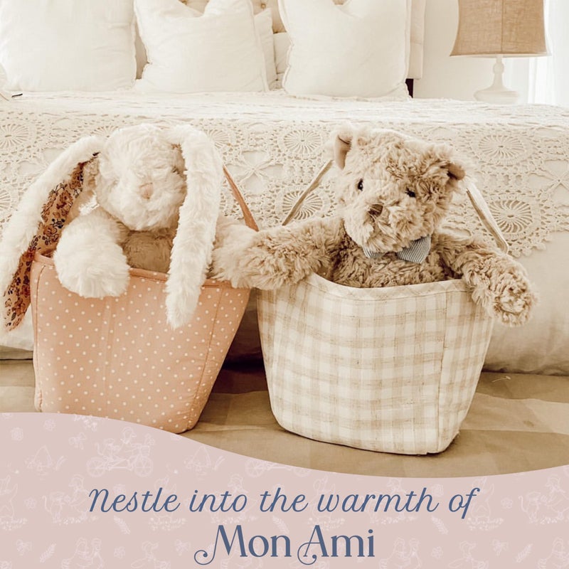MON AMI Faith The French Bunny Plush Toy | 13-Inches Soft Stuffed Animal | Elegant Nursery DÃ©cor & Cozy Companion | Plush Gift for Easter, Baby Showers, Birthdays & Home Accents - Image 4