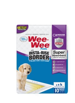 four paws FOUR PAWS WEE-WEE INSTA-RISE BORDER PAD, 100 PACK 