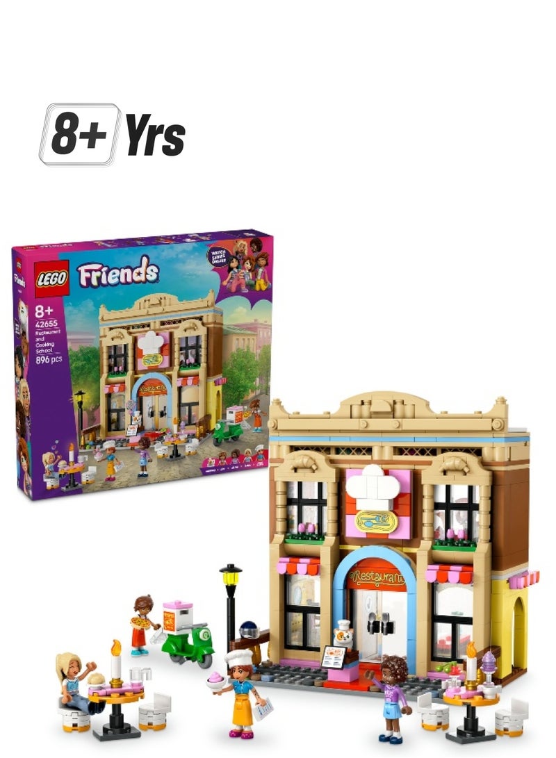 LEGO Friends Restaurant & Cooking School 42655 Building Set (896 Pieces) - Image 1