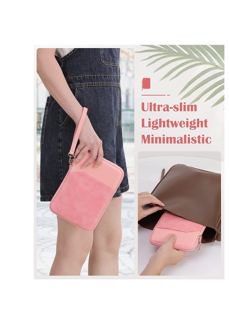 جراب للكمبيوتر اللوحي مقاس 10.9 بوصة مع جيوب تخزين تناسب جهاز iPad air 5 2022 iPad Pro 11 بوصة M2 2022 جراب لجهاز iPad من الجيل العاشر Ipad Air 4 Tab S8 11 "اللون وردي - Image 5