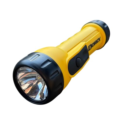 Dorcy Heavy Duty Worklight Flashlight with Batteries, 41-2350 , Yellow - Image 1