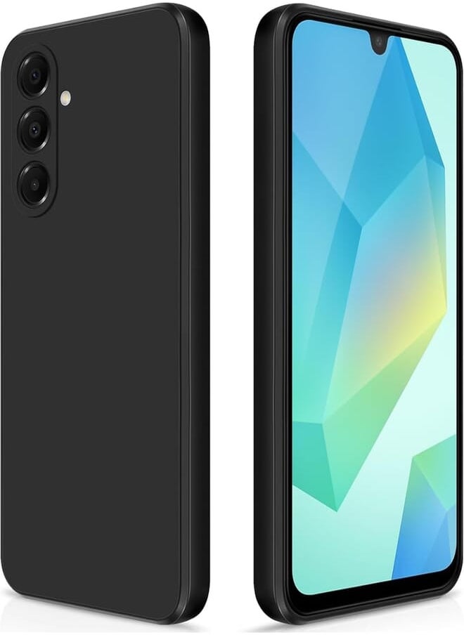Generic - Case for Samsung Galaxy A16, Premium Silicone Mobile Phone Case with Silky Soft Touch, Ultra Thin, Shockproof, Scratch-Resistant, Protective Case, Black - Image 1