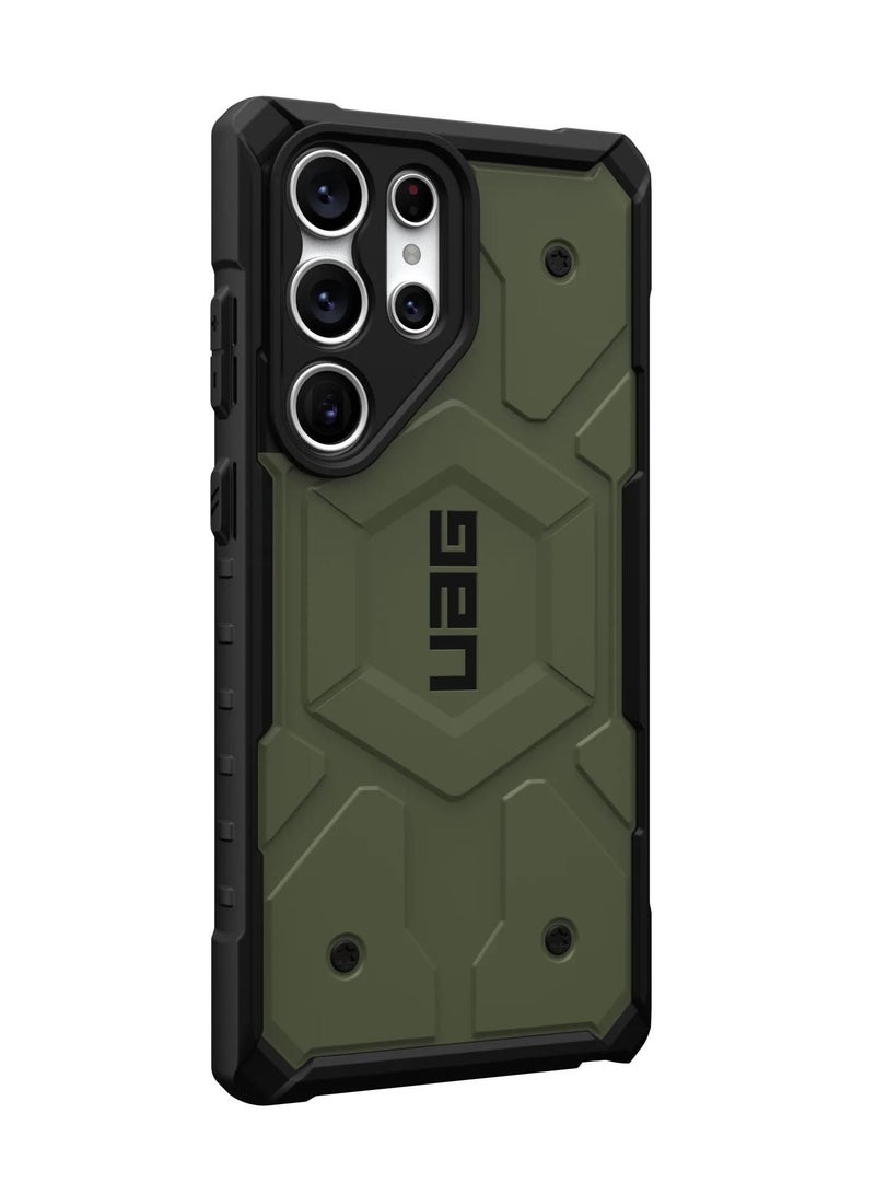 UAG غطاء حماية باثفايندر بريميوم متين وقوي ومقاوم للصدمات لهاتف سامسونج جالكسي S23 ألترا - زيتوني - Image 5