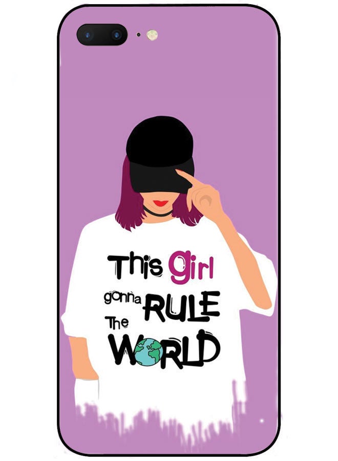 EYE CATCH Protective Case Cover For Apple iPhone 8 Plus This Girl Gonna Rule The World  - Image 1