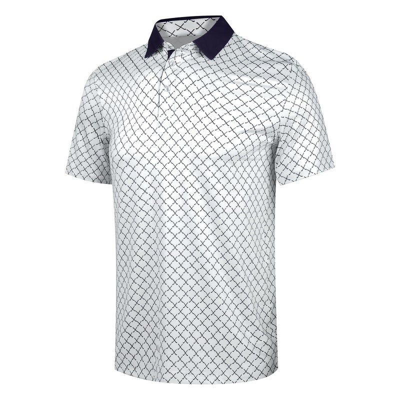 Men'S Golf Shirt Short Sleeve Fun Printed Golf Polo Lightweight Dry Quick Dry Collar Golf - Image 5