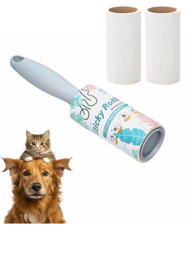 Lint Remover 3 Pack 10 Sheets Each Lint and Pet Hair Remover Brush for Clothes Hair Removal Kit Portable Sticky Paper with Angled Dust Remover Suitable for Removing Hair, Crumbs, and More - Image 1