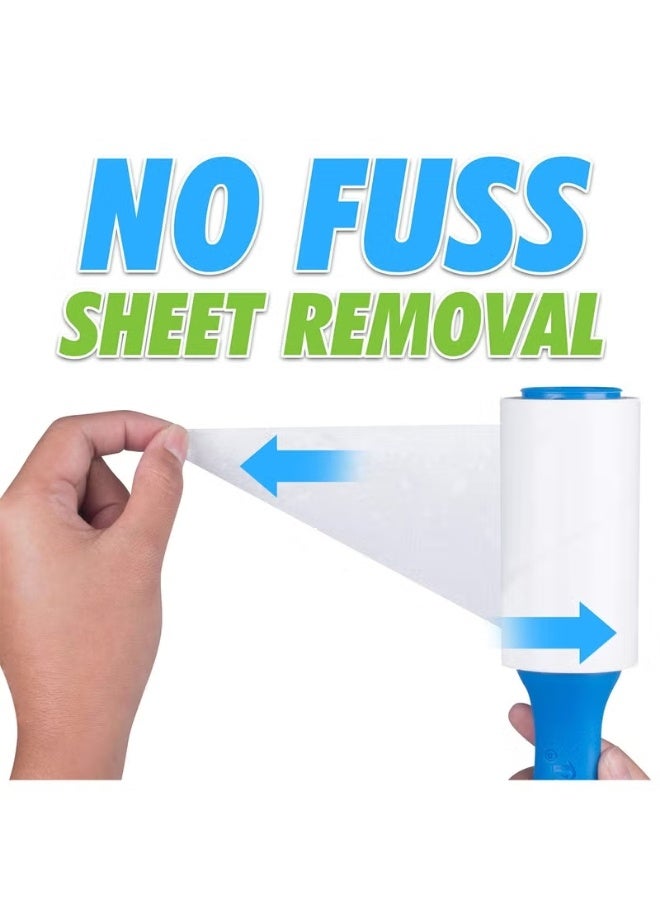 Lint Remover 3 Pack 10 Sheets Each Lint and Pet Hair Remover Brush for Clothes Hair Removal Kit Portable Sticky Paper with Angled Dust Remover Suitable for Removing Hair, Crumbs, and More - Image 5