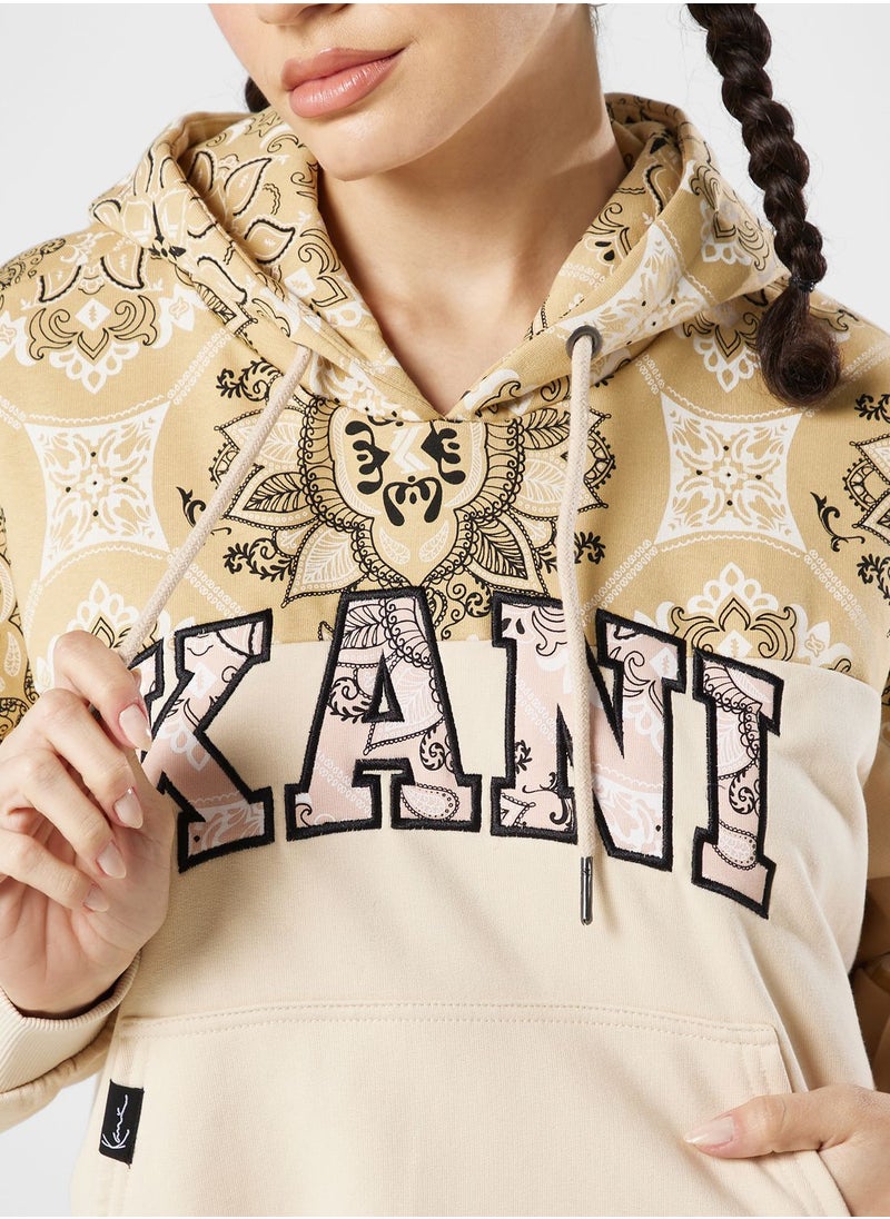 Karl Kani - Serif Block Paisley Hoodie - Image 1