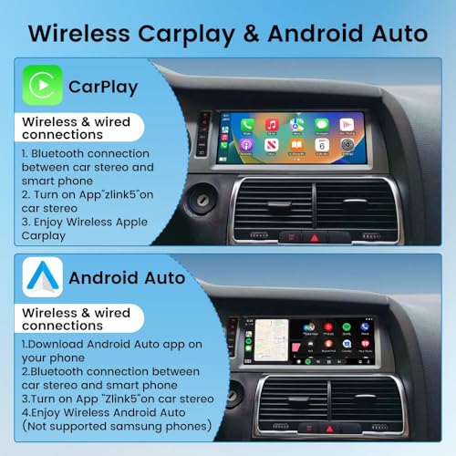 KUNFINE لأودي Q7 2010-2015 MMI 3G 10.25" أوكتا كور 4G+32G نظام تشغيل السيارة CarPlay أندرويد أوتو نظام الملاحة راديو GPS شاشة عرض IPS تعمل باللمس وحدة التحكم في الوسائط - Image 5