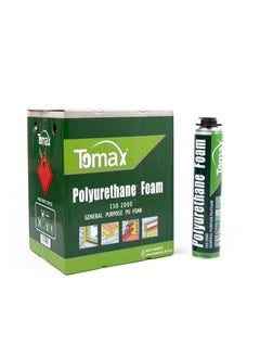 TOMAX PU Foam Spray 750ml – Expanding Polyurethane Sealant for Gaps, Cracks & Insulation