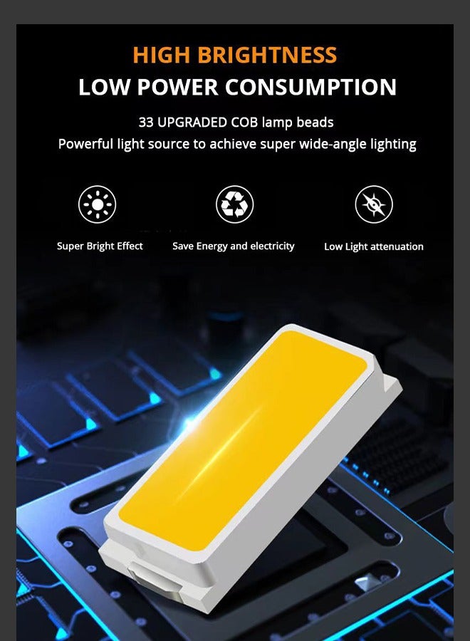 GROIC Solar Handheld Flashlight with USB Emergency Power Bank, 6 Modes Rechargeable Multifunction Lights Super Bright LED Searchlight, Lightweight Waterproof Portable for Fishing Outdoor Camping - Image 3