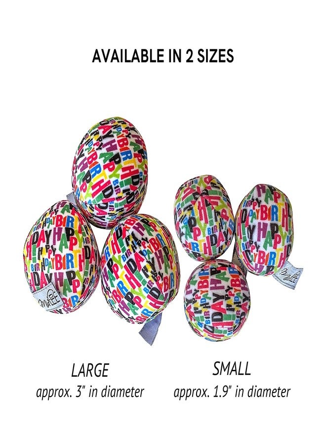 Midlee Plush Birthday Balls Dog Toy- Set of 3 (Small) - Image 4