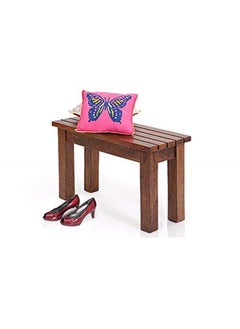 NISHA FURNITURE Nisha Furniture Sheesham Wooden Bench for Living Room Solid Wood Bench Dining Bench for Sitting 2 Seater Bench Balcony Outdoor Furniture Teak Brown Finish  - Image 1
