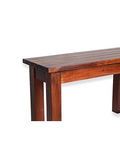 NISHA FURNITURE Nisha Furniture Sheesham Wooden Bench for Living Room Solid Wood Bench Dining Bench for Sitting 2 Seater Bench Balcony Outdoor Furniture Teak Brown Finish  - Image 4