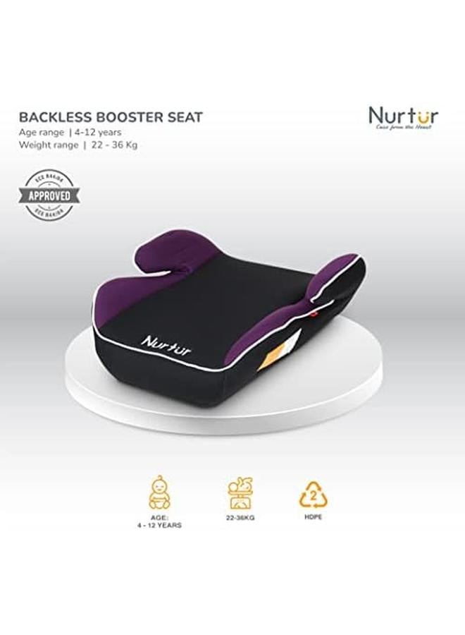 نورتر مسند ذراع للمقعد الداعم من نوفا كيدز سهل التركيب وقاعدة مبطنة واسعة ومناسبة عالميًا ومناسبة من 4 سنوات إلى 12 سنة المجموعة 2 3 منتج رسمي أرجواني - Image 2