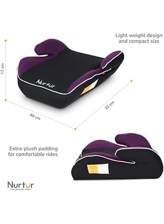 نورتر مسند ذراع للمقعد الداعم من نوفا كيدز سهل التركيب وقاعدة مبطنة واسعة ومناسبة عالميًا ومناسبة من 4 سنوات إلى 12 سنة المجموعة 2 3 منتج رسمي أرجواني - Image 4