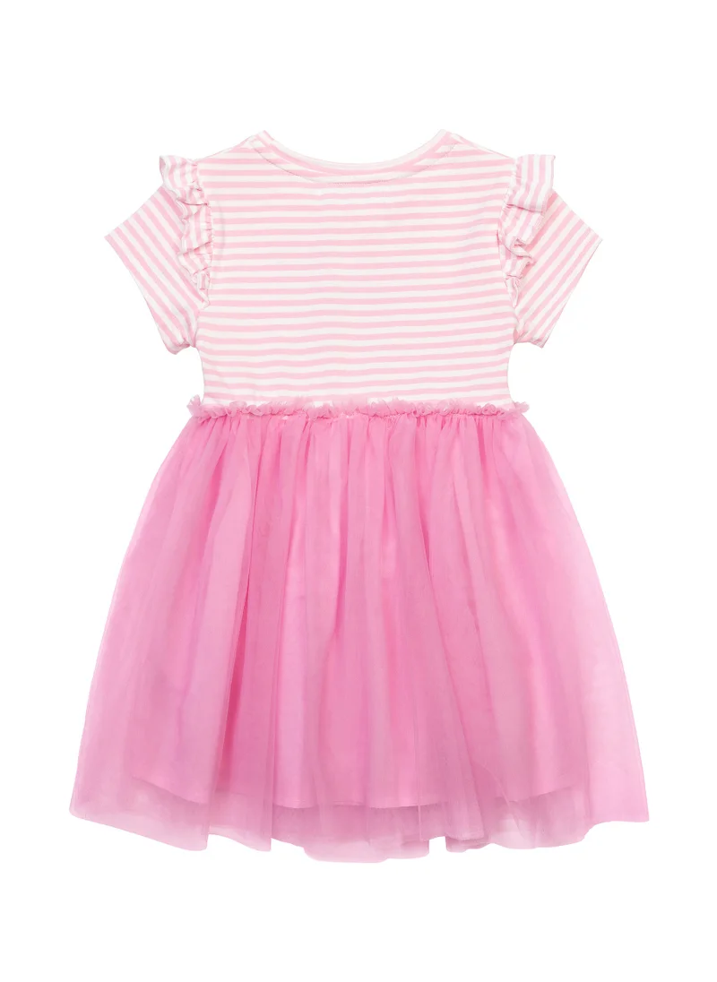 MINOTI Kids Girls Frill Sleeve Dress