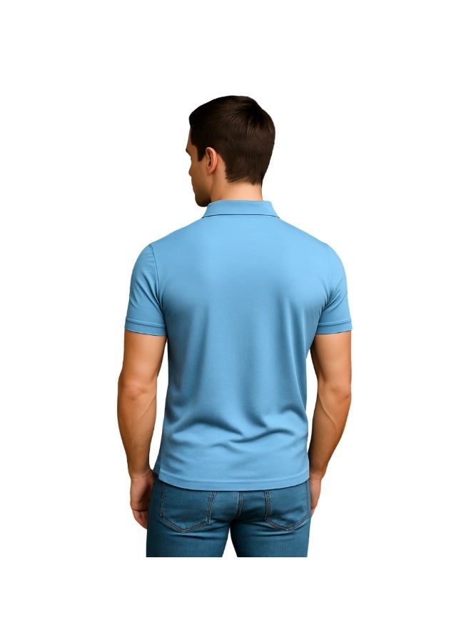 PRINTSHOP4ME Pack of 10 Pcs Men's Regular-Fit Golf Polo T-shirt Pure Cotton Short Sleeve 220 GSM Basic Colors - Image 5
