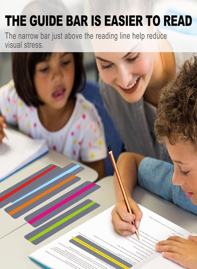 CeroDimo 18 Pcs Guided Reading Strips, Dyslexia Tools, Reading Trackers, Highlight Strips and Bookmarks, Reading Guide, Assorted Colors Help with Dyslexia for Children and Teacher Supply Assistant - Image 4